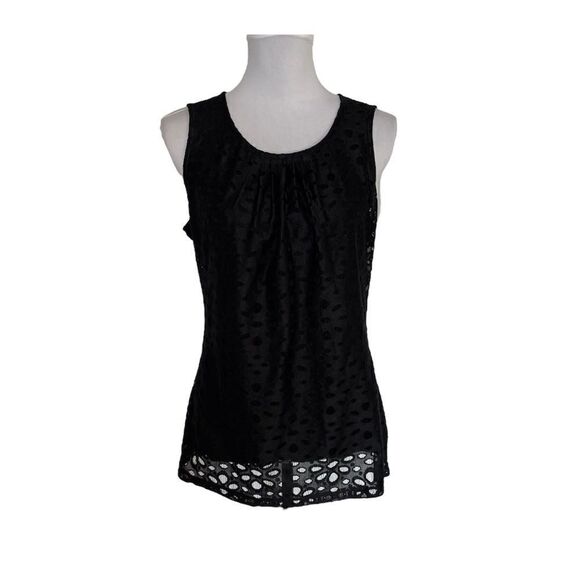 Banana republic Black Lace Tank Top size Medium - Picture 1 of 11